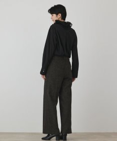 GRACE CONTINENTAL ウールタックワイドパンツ