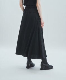 GRACE CONTINENTAL サテンミリタリーロングスカート