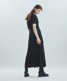 GRACE CONTINENTAL サテンミリタリーロングスカート