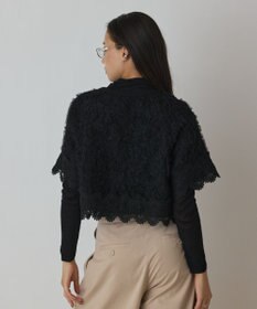 GRACE CONTINENTAL フラワー刺繍ニットカーディガン