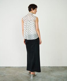 GRACE CONTINENTAL シアードットプリントブラウス