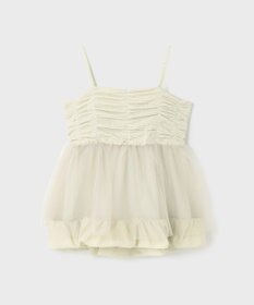 GRACE CONTINENTAL タフタチュールキャミ