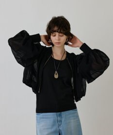 GRACE CONTINENTAL シアーニットバルーンジャケット