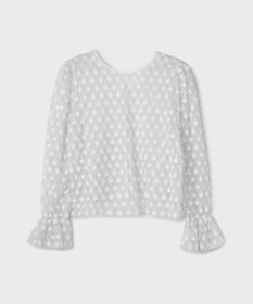 GRACE CONTINENTAL モチーフチュールブラウス