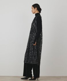 GRACE CONTINENTAL スパン刺繍メッシュワンピース