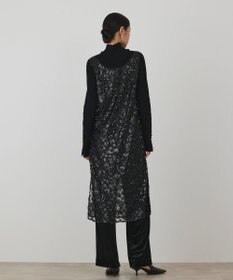 GRACE CONTINENTAL スパン刺繍メッシュワンピース