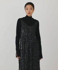 GRACE CONTINENTAL スパン刺繍メッシュワンピース