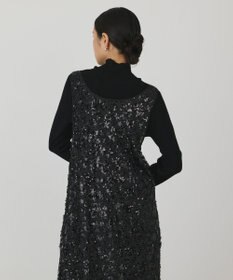 GRACE CONTINENTAL スパン刺繍メッシュワンピース