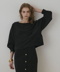 GRACE CONTINENTAL ラメカットトップ