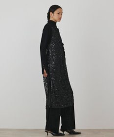 GRACE CONTINENTAL スパン刺繍メッシュワンピース