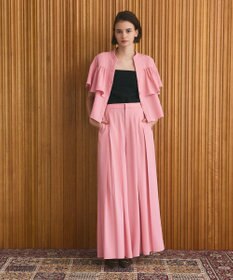 GRACE CONTINENTAL ボックスプリーツパンツ ピンク