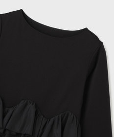 GRACE CONTINENTAL タフタフリルカットトップ