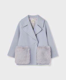 GRACE CONTINENTAL ファーポケットピーコート