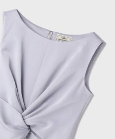 GRACE CONTINENTAL サテンクロスドレープワンピース