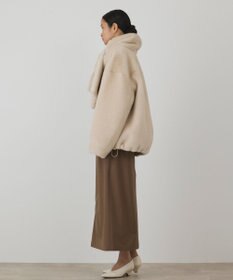 GRACE CONTINENTAL フェイクミンクストール付ジャケット