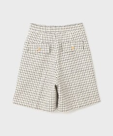 GRACE CONTINENTAL チェックツイードハーフパンツ