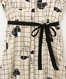 GRACE CONTINENTAL ラインフラワーシャツドレス
