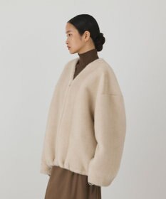GRACE CONTINENTAL フェイクミンクストール付ジャケット