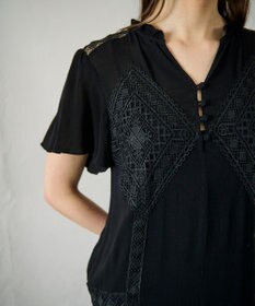 GRACE CONTINENTAL レースコンビカフタンワンピース