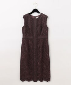 GRACE CONTINENTAL レースタイトドレス