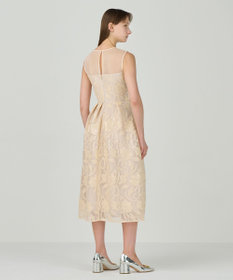 GRACE CONTINENTAL スパンコールエンブロイダリードレス