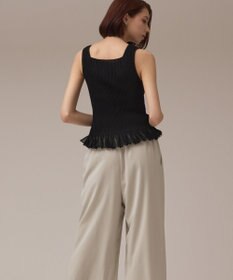 GRACE CONTINENTAL シアーフリルニットトップ