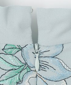 GRACE CONTINENTAL フラワー刺繍ボウタイワンピース