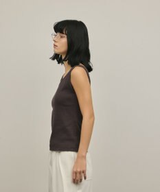 GRACE CONTINENTAL テレコノースリーブトップ