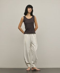 GRACE CONTINENTAL テレコノースリーブトップ