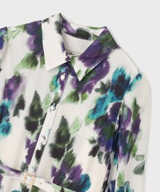 GRACE CONTINENTAL フラワープリントティアードワンピース