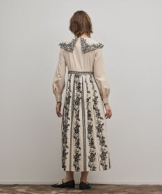 GRACE CONTINENTAL パターン刺繍ワンピース