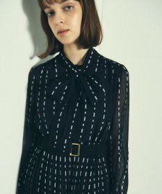 大人気即完売】Diagram ドットストライププリントワンピース 38 黒 - メルカリ