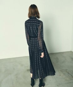 GRACE CONTINENTAL ドットストライププリントワンピース