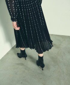 GRACE CONTINENTAL ドットストライププリントワンピース