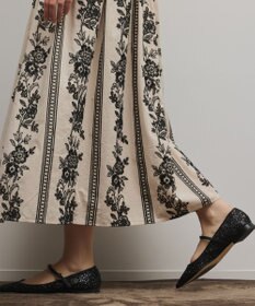 GRACE CONTINENTAL パターン刺繍ワンピース