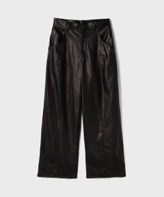 GRACE CONTINENTAL カーブフェイクレザーパンツ