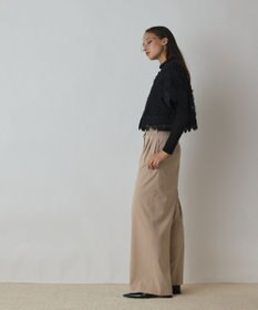 GRACE CONTINENTAL フラワー刺繍ニットカーディガン