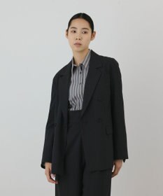 GRACE CONTINENTAL バックベルトダブルジャケット