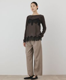 GRACE CONTINENTAL レースサテンキャミソール
