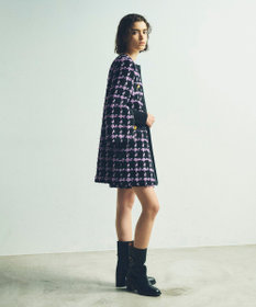 GRACE CONTINENTAL フェザーチェックツイードコート