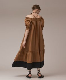 GRACE CONTINENTAL ギャザーロングワンピース