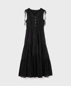 GRACE CONTINENTAL コットンシルクティアードワンピース
