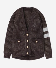 GRACE CONTINENTAL ラメニットカーディガン