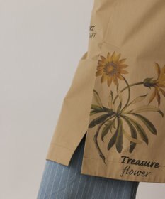 GRACE CONTINENTAL プリントトレンチワンピース