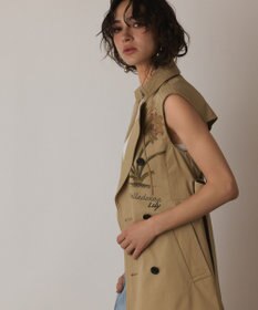 GRACE CONTINENTAL プリントトレンチワンピース