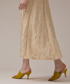 GRACE CONTINENTAL リーフジャガードキャミワンピース