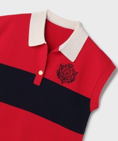 GRACE CONTINENTAL ラガーポロニットトップ