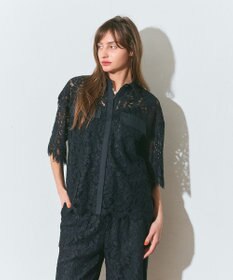 GRACE CONTINENTAL レースコンビシャツ ブラック