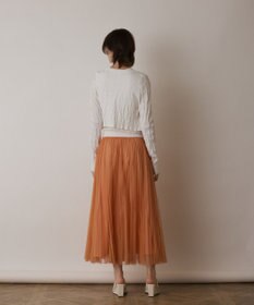 GRACE CONTINENTAL チュールマチプリーツスカート