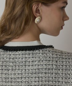 GRACE CONTINENTAL ツイードペプラムベスト